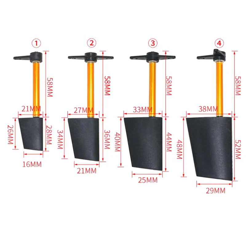 أفضل دفة توجيه مصنوعة من النايلون، بلاستيكية، لقوارب RC، مقاس 28 مم/36 مم/44 مم/52 مم، ذراع 90/180 درجة