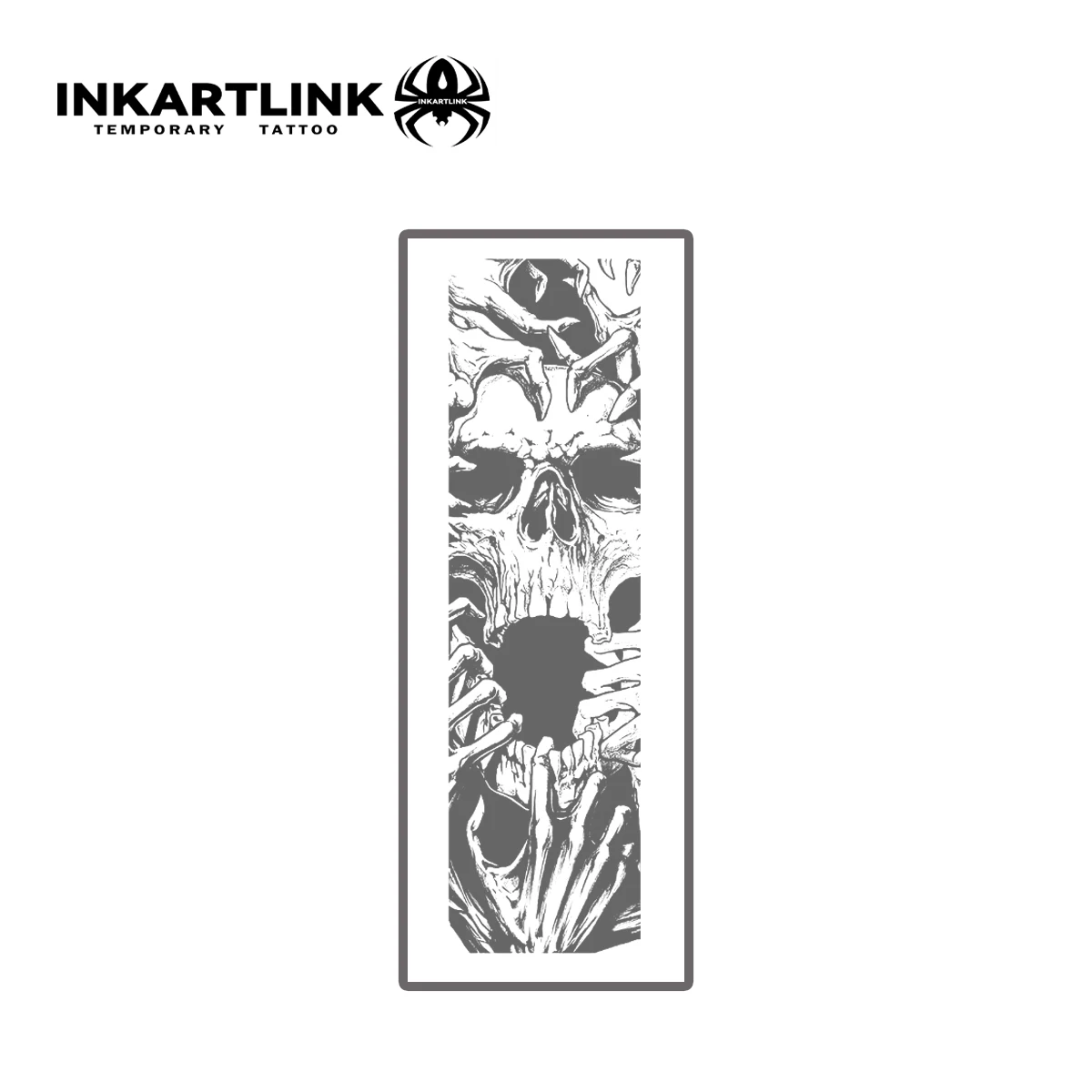 ملصق وشم جمجمة مؤقت، وشم سحري مقاوم للماء، وشم مزيف يدوم حتى 15 يومًا، وشم شبه دائم