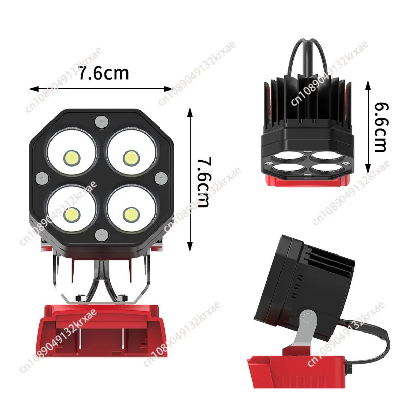 LED Work Light for Dewalt 20V Battery,40W 6000LM Flashlight,Flood Light,20V Battery Cordless Work Light 120°Adjustable