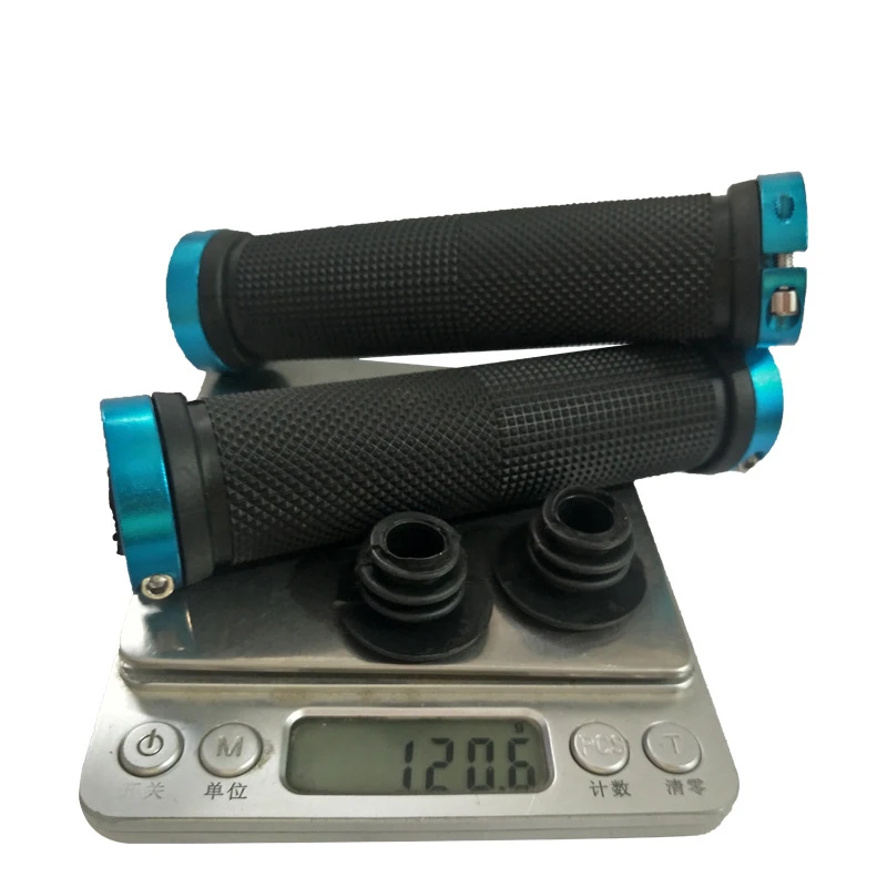 MTB Mountain Bike Handlebar Locking Rubber Handlebar Anti-slip Shock Absorber Bicycle Grips Silicone Cycling Handlebar Cover