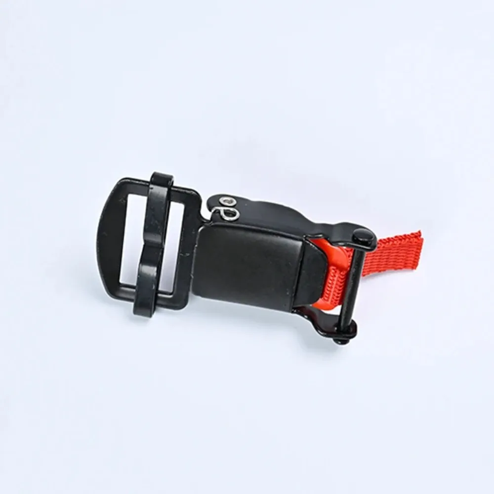 Black/Red Motorcycle Helmet Pull Buckles 6 Gear Adjustment New Design Chin Strap Quick Release Pull Buckle Durable