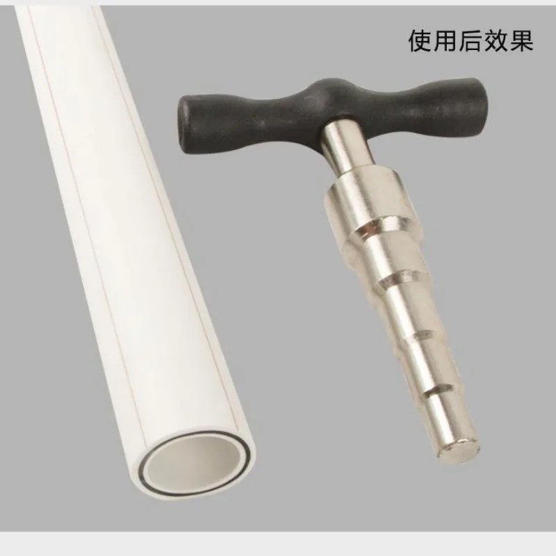 Solid T Type Pipe Rounder, Iron Aluminum Plastic Tube Reshaping Expander Tool for Plumbing Pipe Installation Repair Work