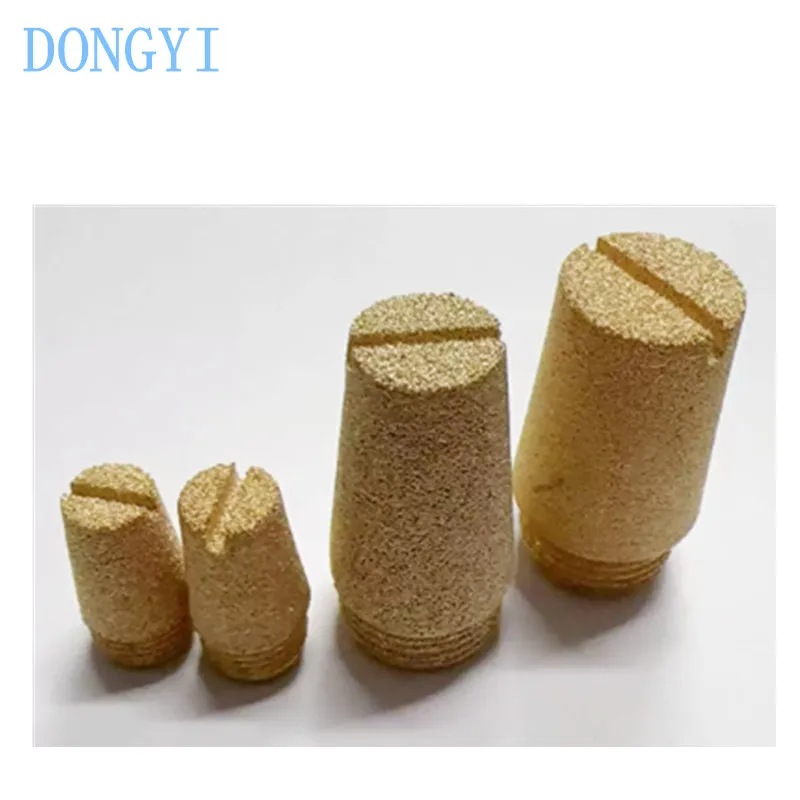D External Thread High Head Copper Sintered Muffler D-6 1/8