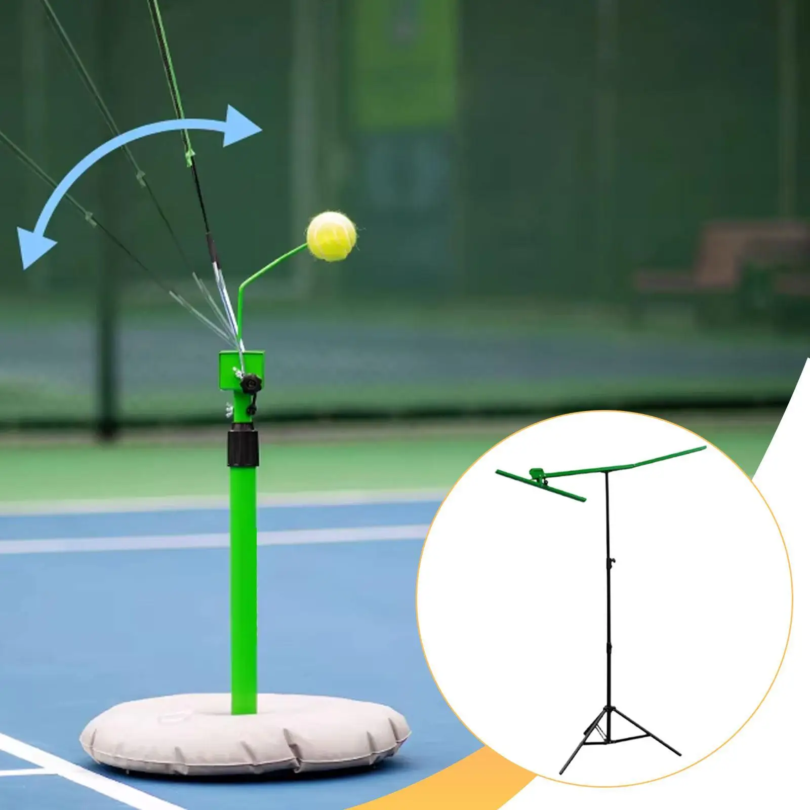 

Машина для подачи теннисных мячей из прочного металла с автоматическим отскоком для тренировок по теннису дома или на корте