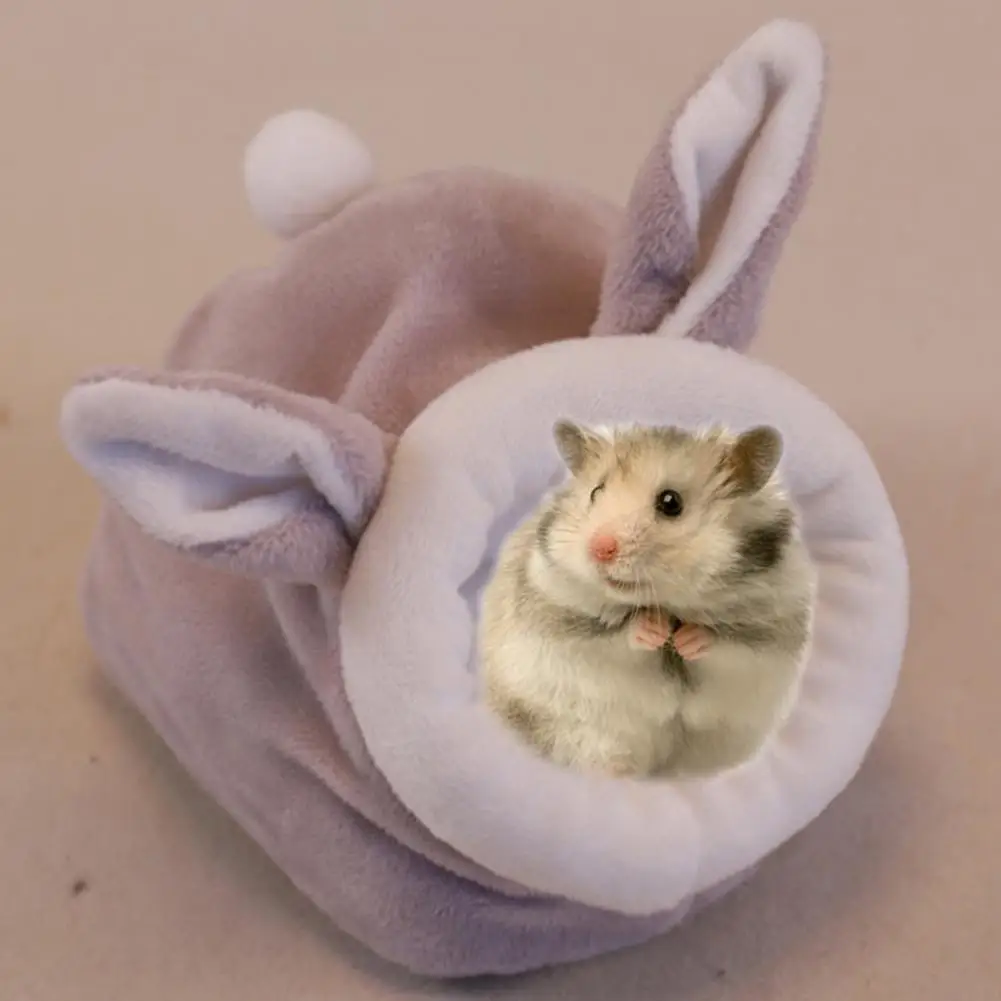 Plush Hamster House Cage Rabbit Squirrel Winter Warm Mat Guinea Pig Nest Hamster Nest Sleeping Bag Beds Guinea Pig Hamster Cage