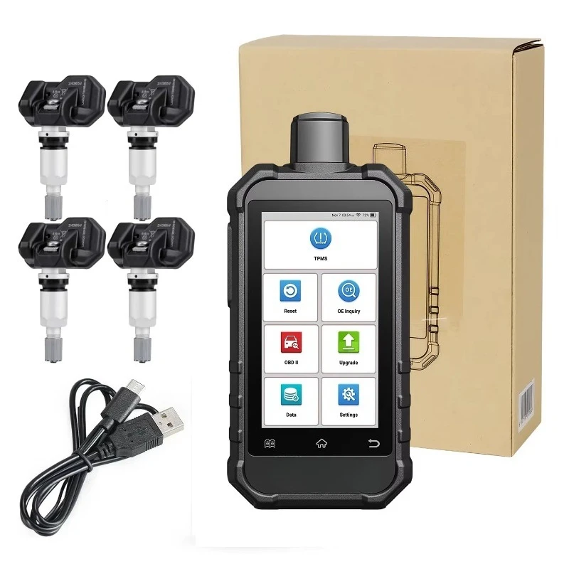

X431 CRT5011 V2 Tire Pressure Monitoring Sensor Service Scanner With 4 PCS LTR TPMS Sensor