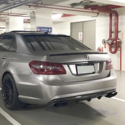 Spoiler For Benz E Class W212 2008-2015 Glossy Black Real Carbon Fiber Rear Wing V Style Accessories Spoiler