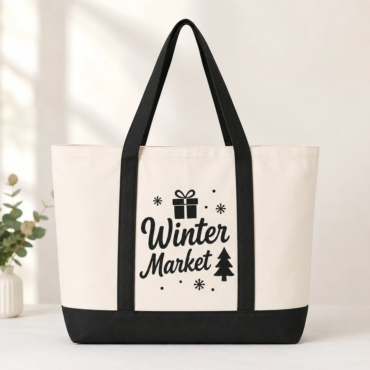 Custom Canvas Tote Bag Halloween Pumpkin Ghost Custom Name Logo Text Large Shopping Gift Handbag For Family Party Shopping Gifts
