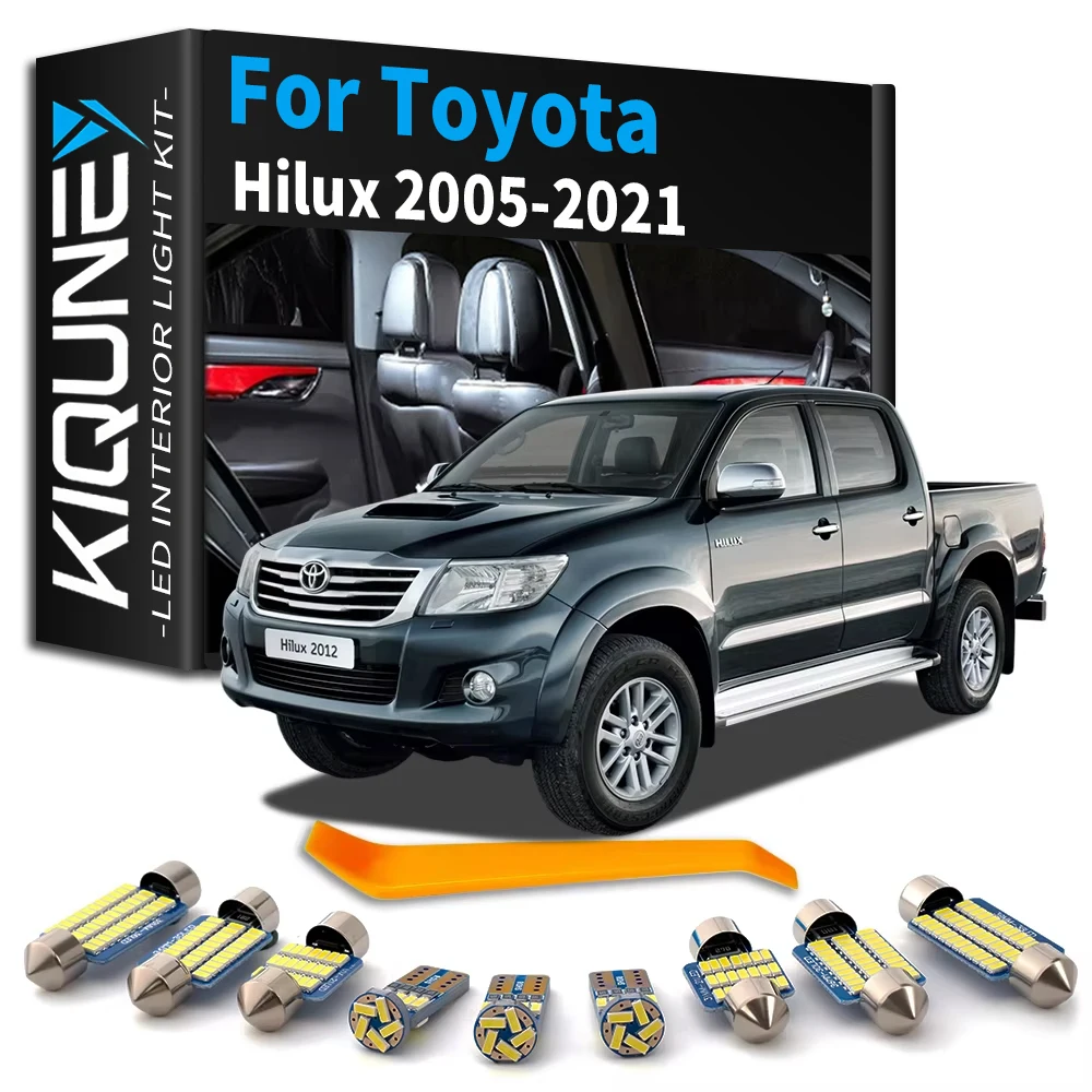 Car Interior LED Light For Toyota Hilux 2006 2007 2008 2009 2010 2011 2012 2015 2016 2017 2018 2019 2020 2021 Canbus Accessories