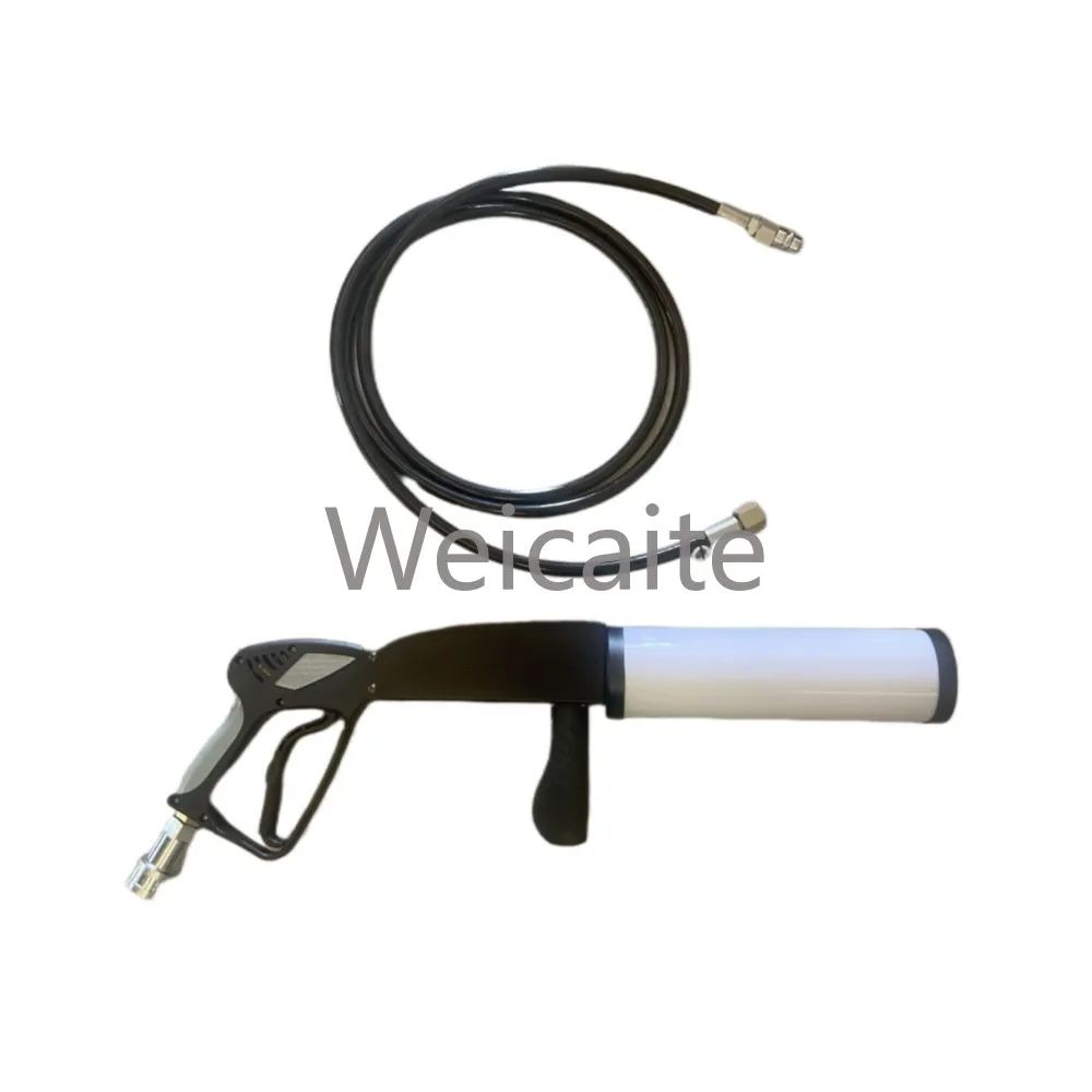 

Stage Special Effect with Gas Hose LED CO2 Gun RGB Colorful Handheld Cryo Cannon Air Column DJ Light