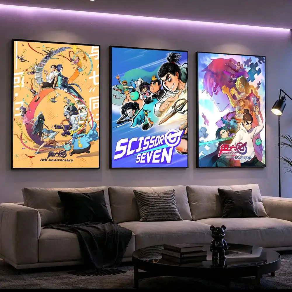 Anime Scissor Seven Poster Poster HD Waterproof Self-Adhesive Wall Art – Multi-Scene Use, Top Gift Pick