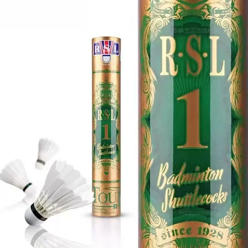 

2026 New For RSL Asia Lion No. 1 Badminton High Quality Duck Feather Good Feel Durable Competition Ball 12 Pieces 77 Speed