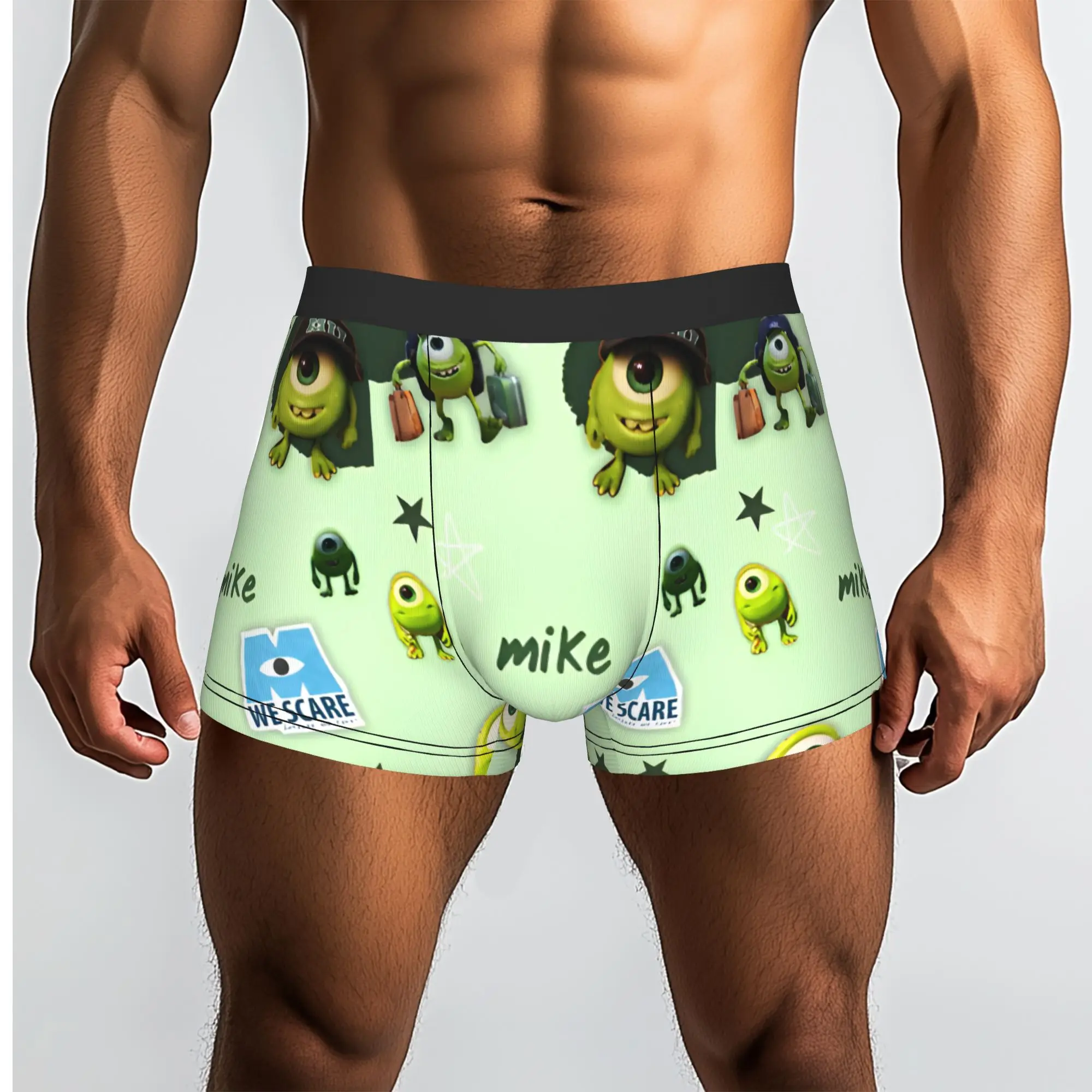 Custom Fashion M-Monsters Anime University Boxers Shorts Panties Men's Underpants Breathable  Briefs Underwear