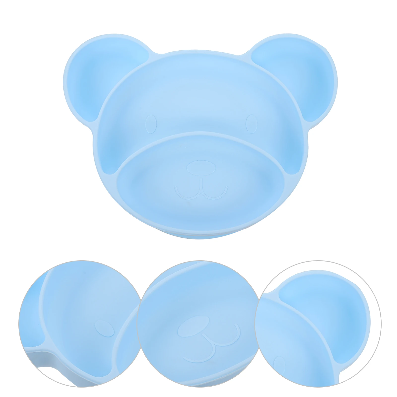 

Cartoon Bear Bear Tableware Silicone Bowl Baby Toddler Cartoon Bowl Non Slip Infant Feeding Bowls High Capacity