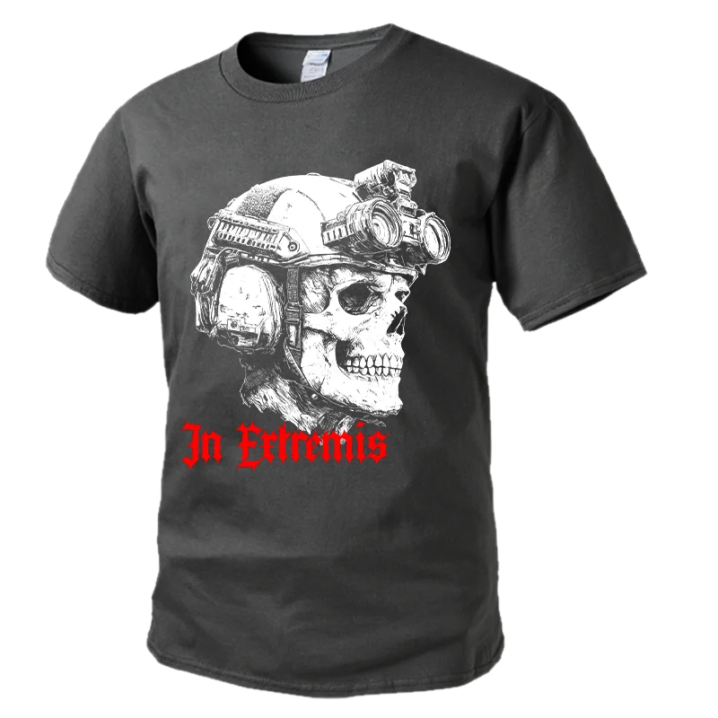 Military Enthusiast Men Clothes Military Style Summer T-Shirts Streetwear 100% Cotton Loose Tops Breathable Tee