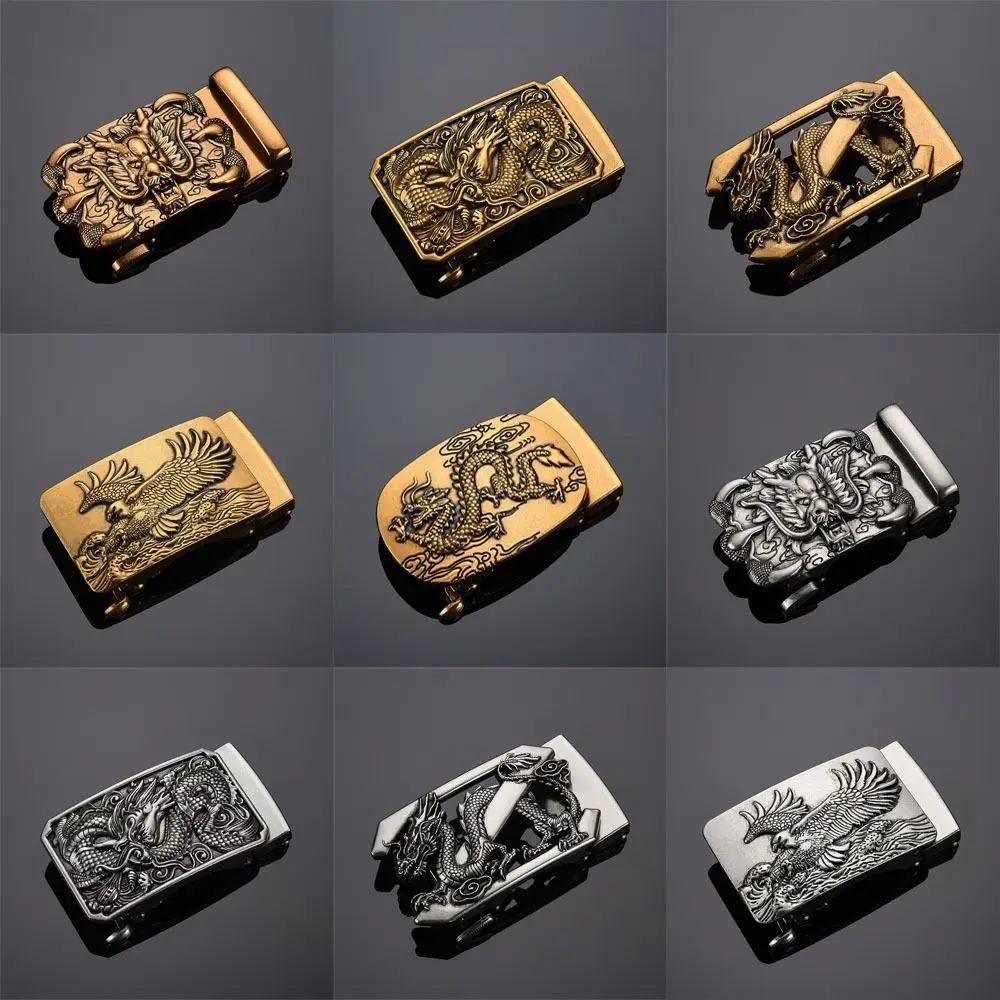 أزياء الرجعية حزام استبدال مشبك معدني نحت الرجال حزام رئيس الرجال الملحقات