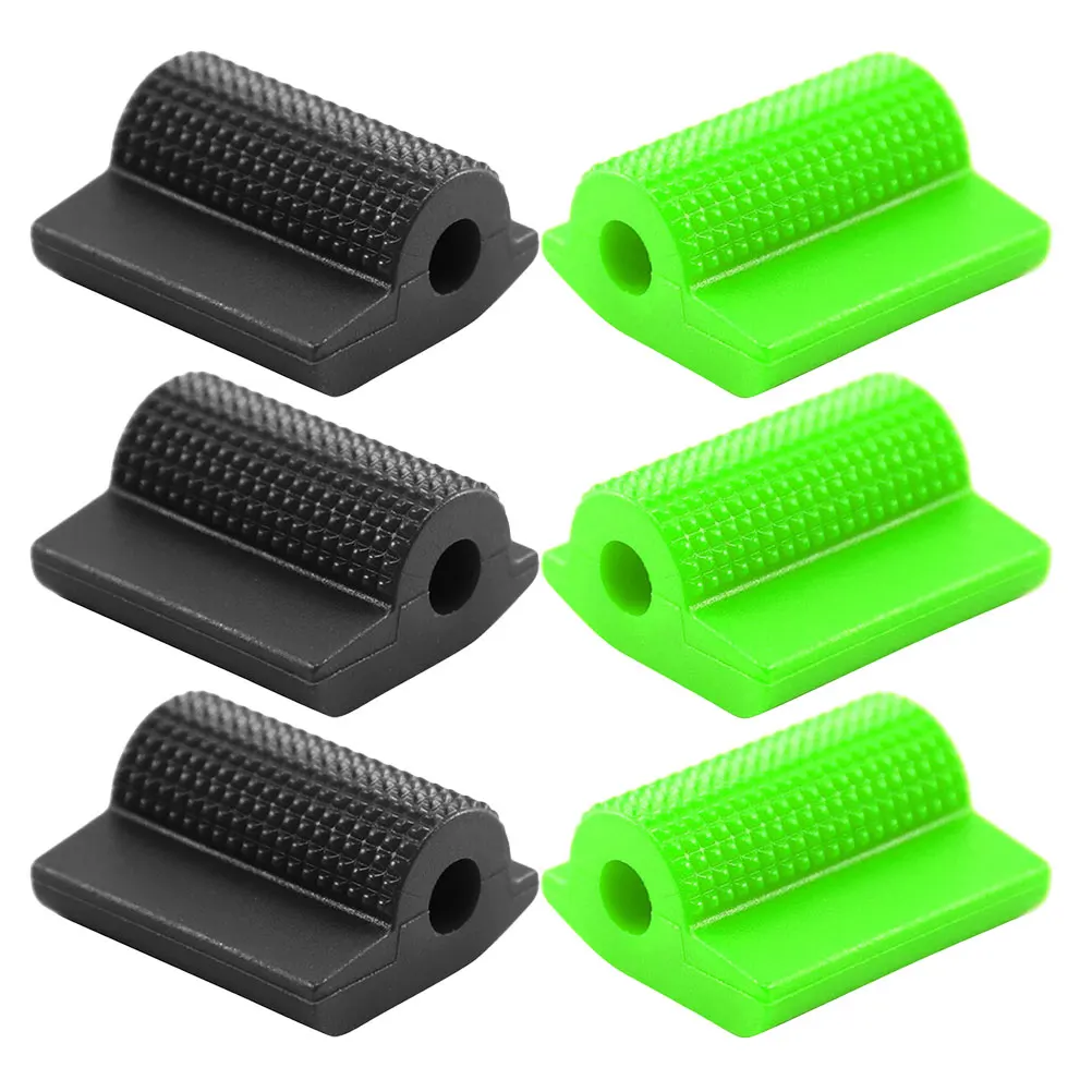 

6pcs Rubber Anti Motorcycle Foot Shifter Cover Slip Gear Motorcycle Shifter Cover Protector Black Most Shifters