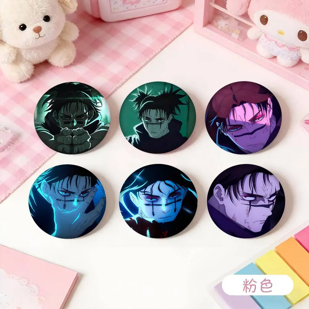 1pc Anime Choso Jujutsu Kaisen Cartoon Style Badge Brooches On Backpack Decoration Round Enamel Pins For Accessorys