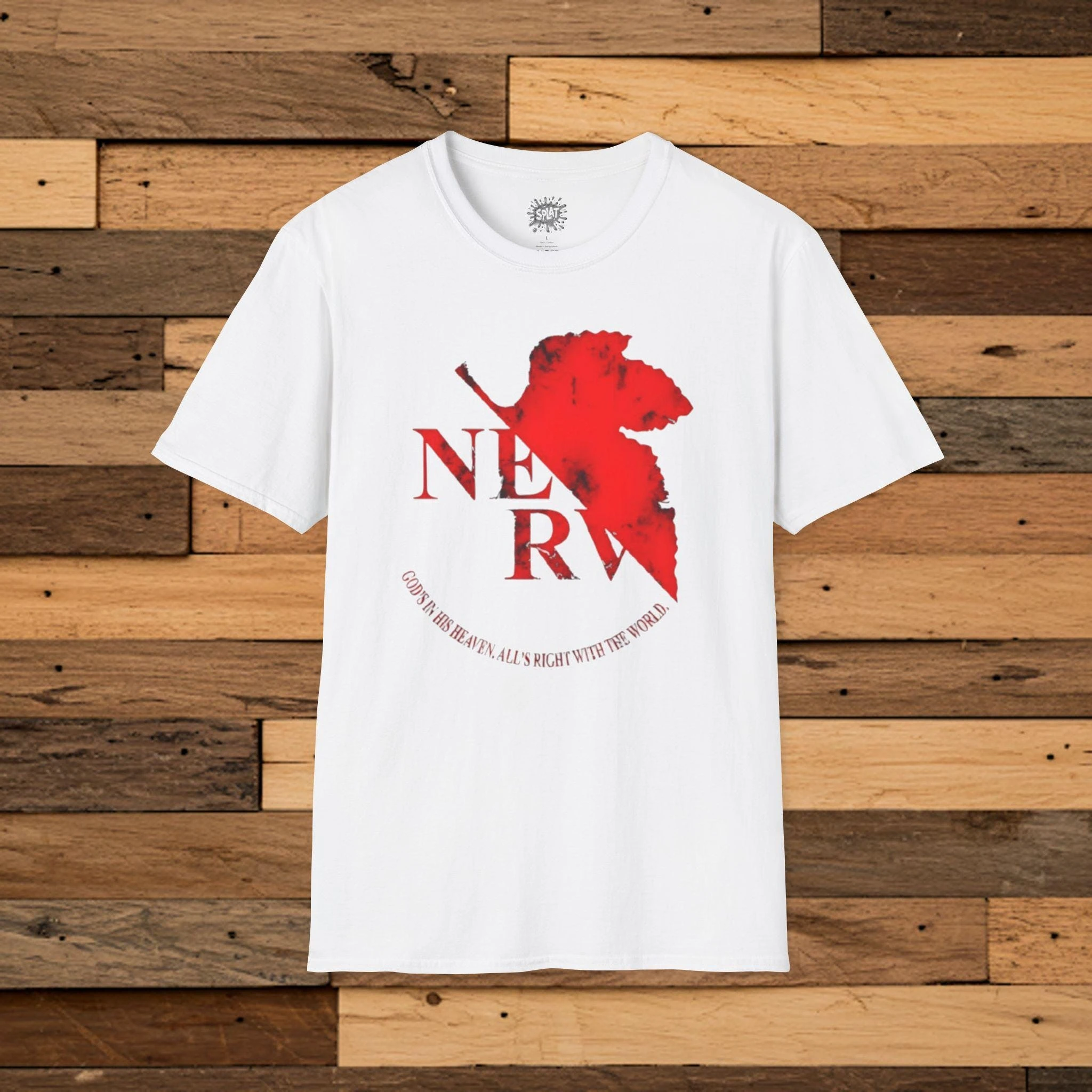 Neon Genesis Evangelion Anime NERV Printed T-shirt Men's and Women's T-shirt Men's Top Sports T-shirt 2026 Summer New Tee