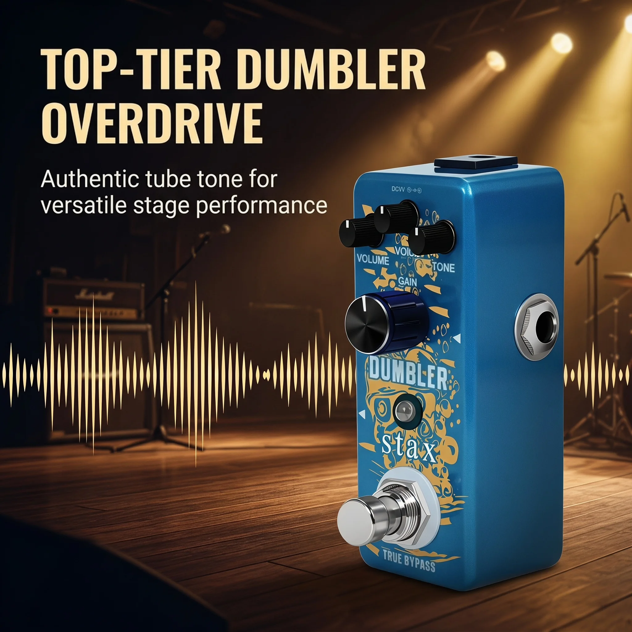 Stax Dumble Overdrive Pedal Guitar Dumbler Effects Vintage Dumble AMP Simulator Analog Voice Dial Mini Size True Bypass Metal