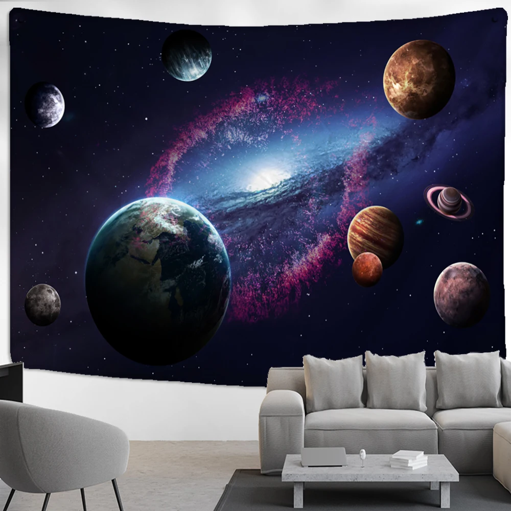 Astronaut Planet Tapestry Wall - огляд і ціна Home Decor Hippie
