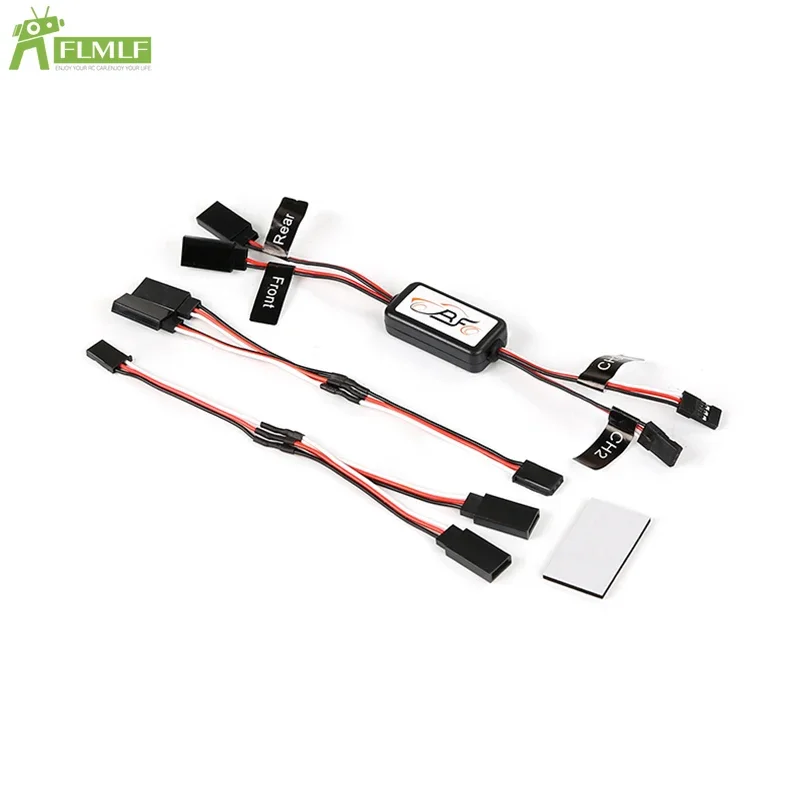 LED Car Light Controller Set Fit for 1/5 HPI ROFUN BAHA ROVAN KM BAJA 5B 5T 5SC Rc Car Toys Games Parts