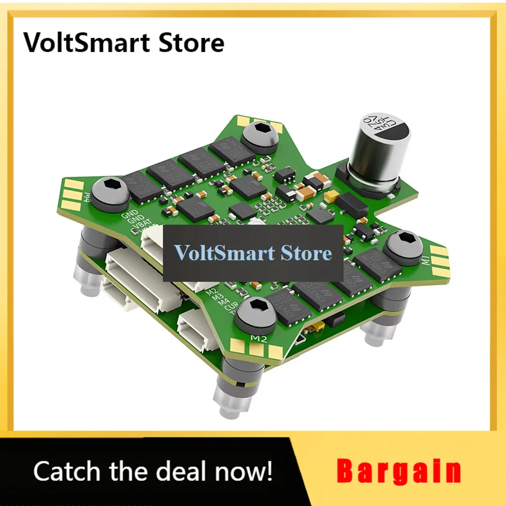 VoltSIFlight BLITZ ATF435 Stack ICM42688 32MB Blackbox With BLITZ E55S 4IN1 ESC 2-6S / BLITZ 1.6W VTX For RC FPV Drone