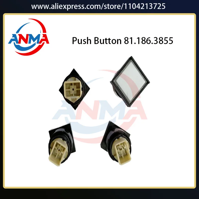 

10 штук 81.186.3855, подходят для машин Heidelberg SM102, SM52, SM74, запчасти, кнопка CPC, кнопка Cpc