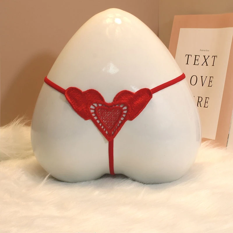 Women's Underwear Thong Lace Flower Pattern Heart-Shaped Embroidery Women's Underwear Sexy Panties Super Comfortable