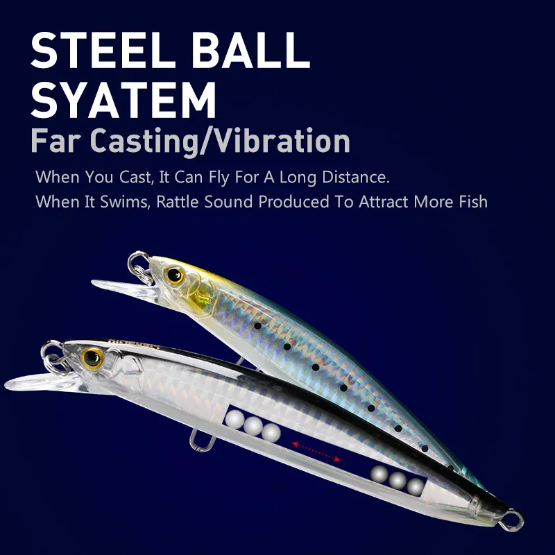 Jerkbait Kingdom Minnow Flotante – Señuelo duro para lubina y trucha