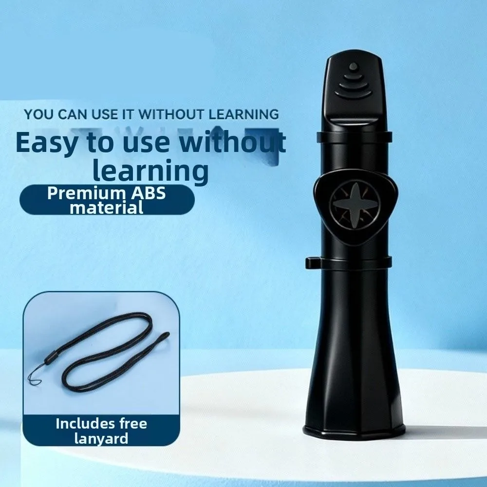 أداة كازو قابلة لإعادة الاستخدام مع حبل سهلة التعلم أداة الرياح خفيفة الوزن مقاومة للاهتراء لعبة صافرة موسيقية هدية موسيقية #2