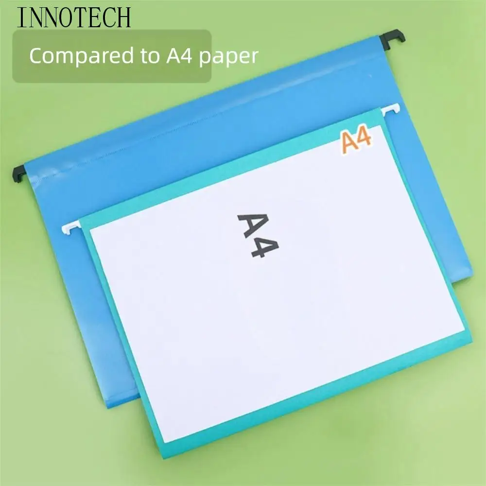 

10PCS A4 Hanging File Folder Paper Portable Hanging File Organizer Letter Size Large Capacity Document Holder