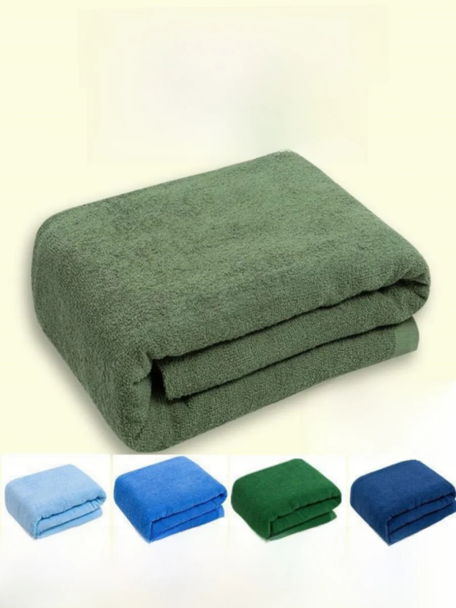couverture-en-coton-pur-vert-militaire-pour-une-personne-legere-ideale-pour-l'ete-pour-dortoir-climatise-style-moderne-et-simple