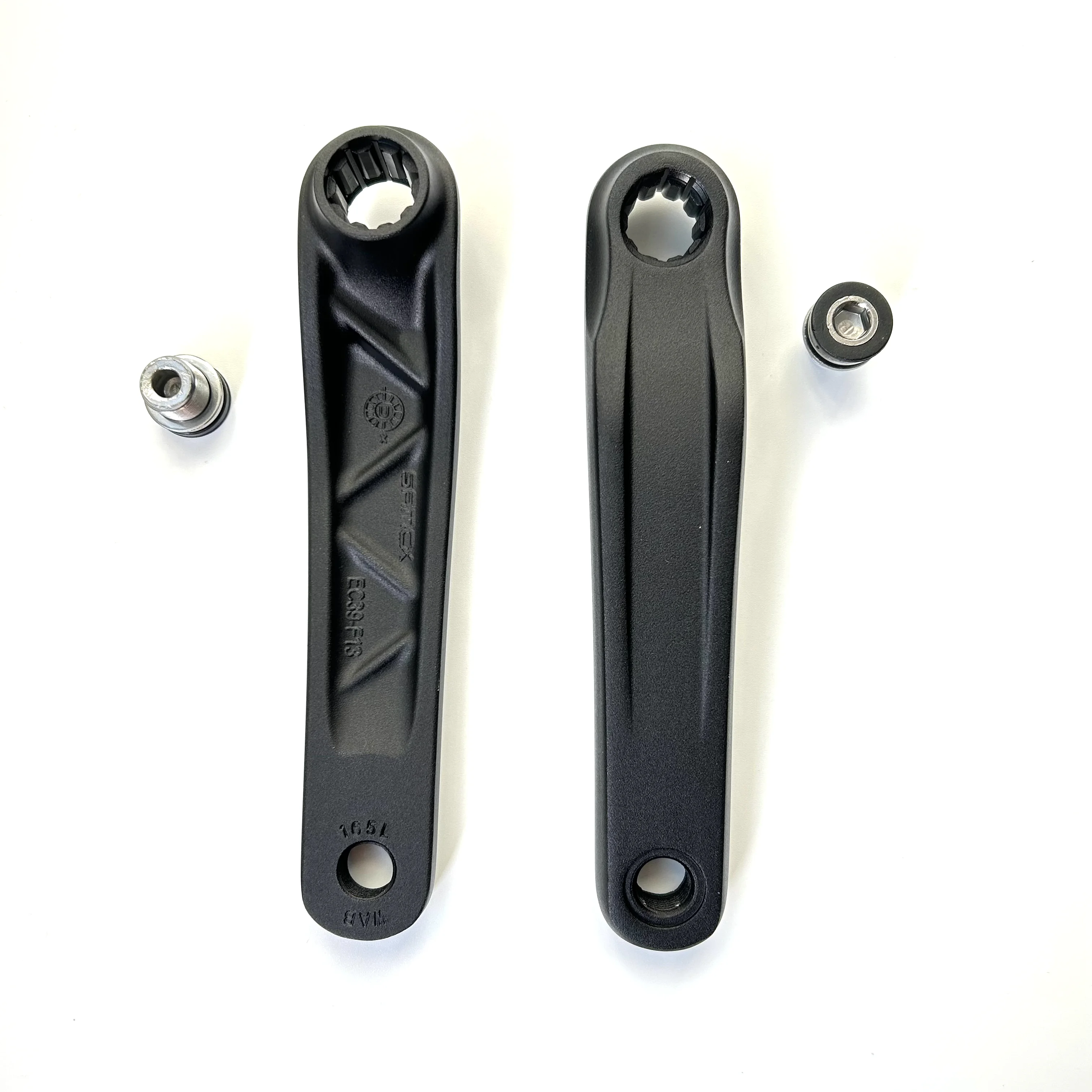 Crank Arm Set 165mm Left And Right Mid Motor Pedal Both Sides With Nuts Black For Bafang M620 MTB Bike