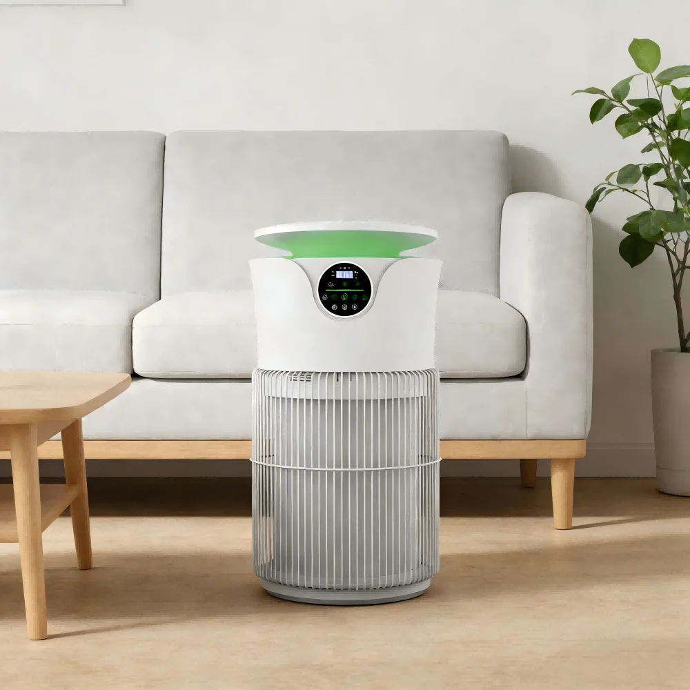 Best Modern Luxury Smart Pet Air Purifier Stocked for Smoke & Pet Hair Antibacterial Eco-Friendly ABS+Hardware Home Use