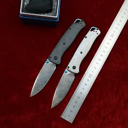 LEMIFSH 535TI Vg10 Damascus Titanium Carbon Fibre Pocket Survival EDC Tool Kitchen Camping Hunt Outdoor Folding Utility Knife