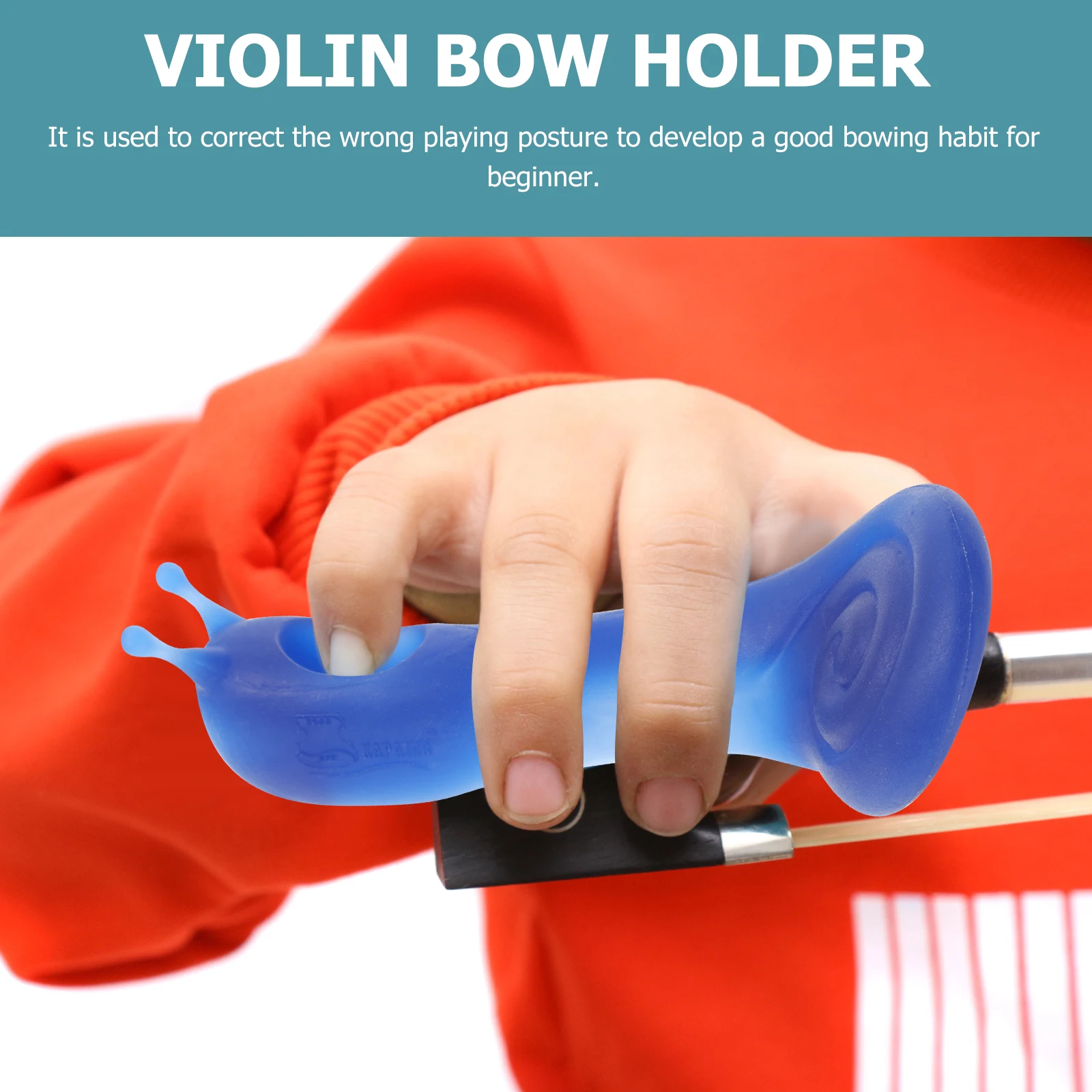 

Silicone Violin Bow Holder Straightener Corrector For Beginner Posture Lightweight Durable Skin-Friendly Training Tool Fiddle