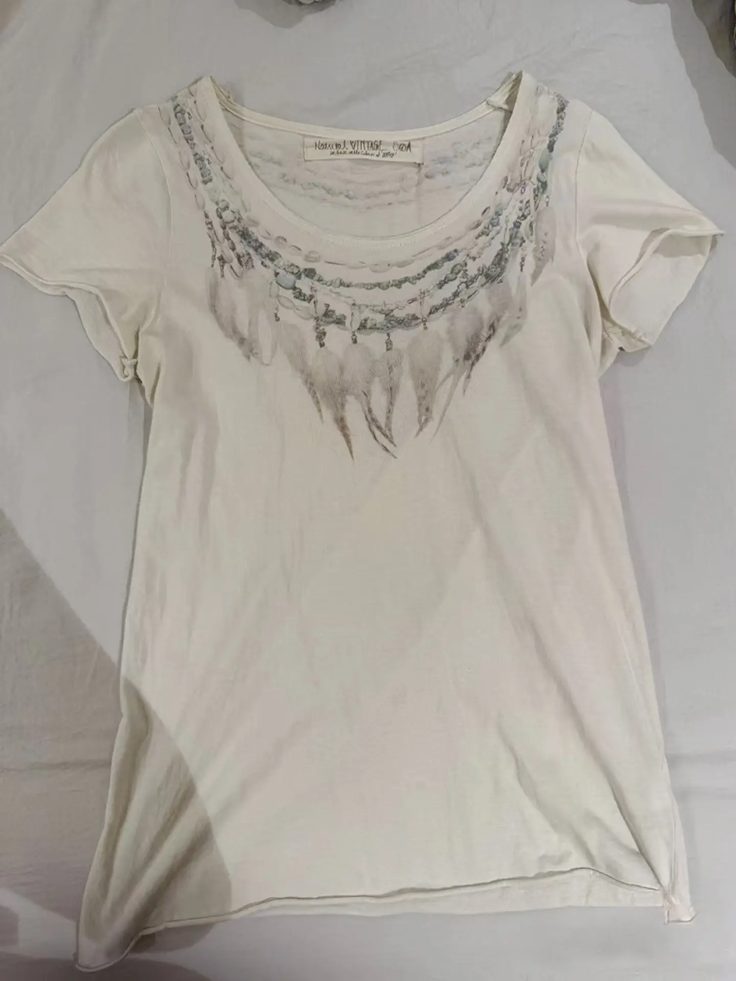 GOA Vision Rare Medieval Printed Pattern Short Sleeve T-Shirt