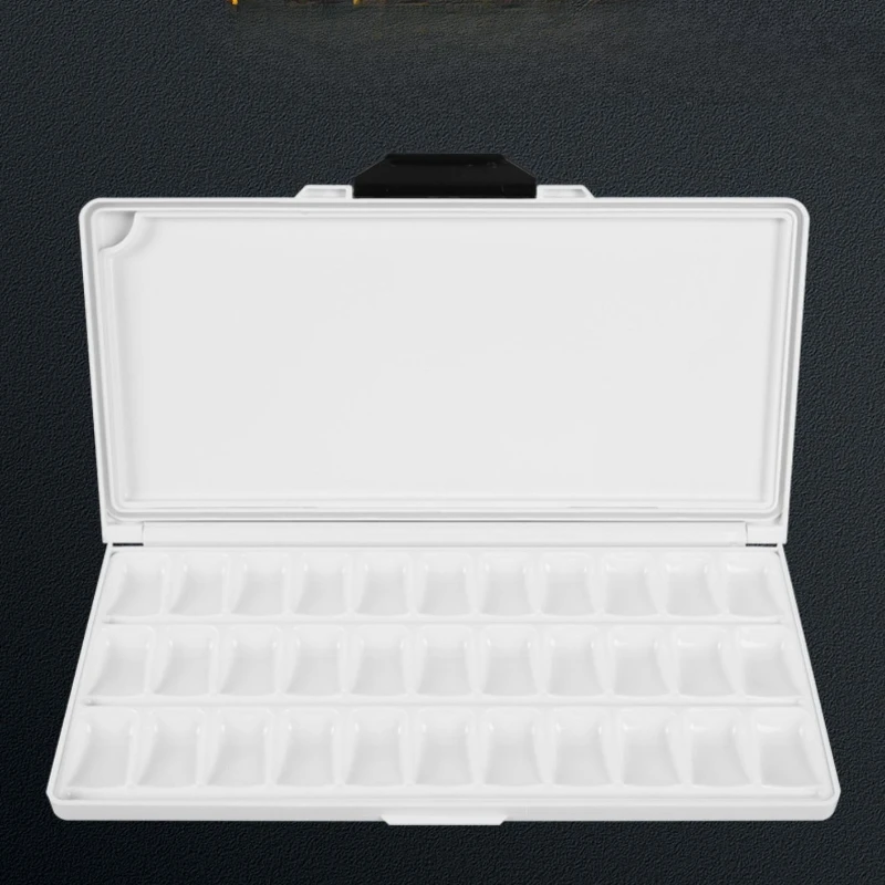 18/26/33 Grid Watercolor Pigment Box Portable Moisturizing Watercolor Color Mixing Box Flip Folding Paint Palette Art Supplies