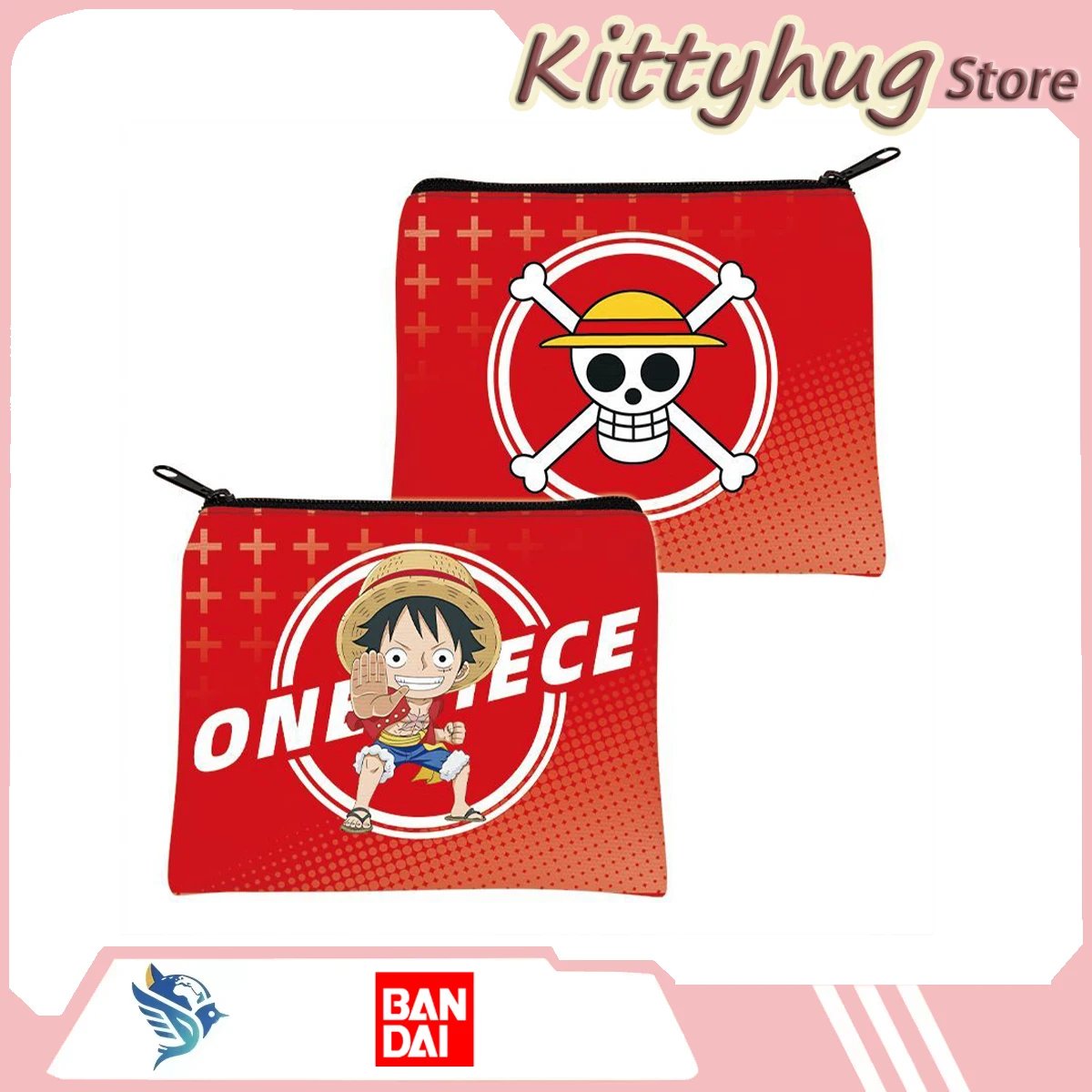 

One Piece Canvas Coin Purse Anime Peripheral Girl'S Birthday Gift Monkey D. Luffy Anime Peripheral