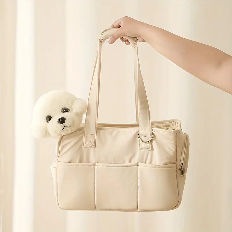 Pet Bag Small Body Dog One Shoulder Handheld Crossbody Outward Carrying Equipment Portable Multifunctional Dog Bag  와인 캐리어