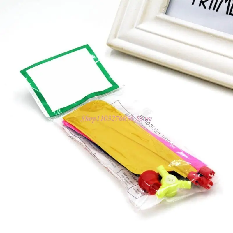 R6FD Colorful Kids Toy Balloon Helicopter Children's Day Gift  for Boys and Girls