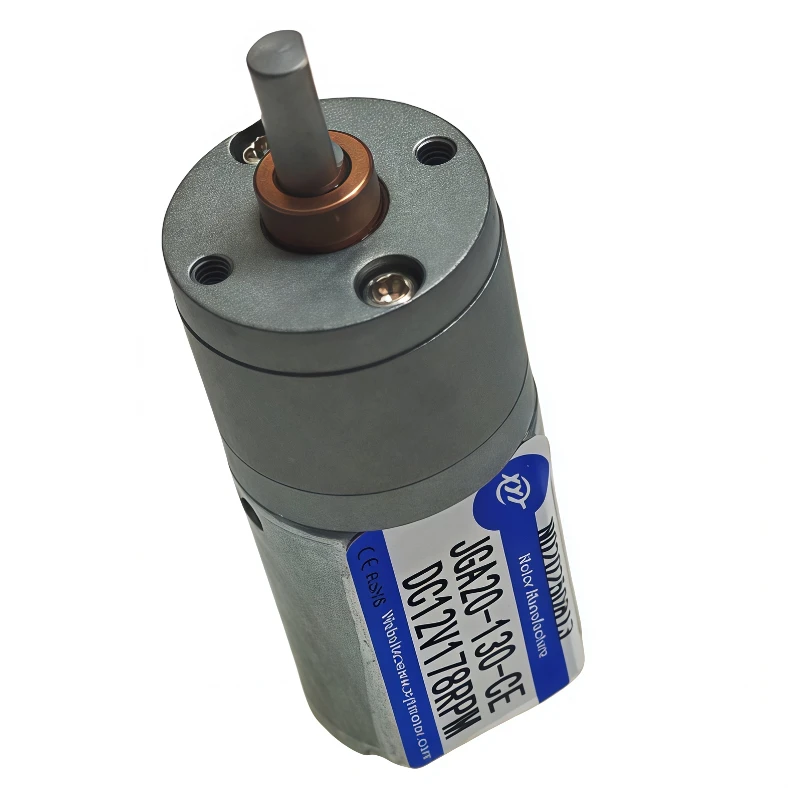 DC 6V 12V 24V Gear Motor 20 21 28 37 - 833 RPM CW CCW Speed Reduction Gearbox Motors JGA20-130 Electric Engine DIY Accessories view 3