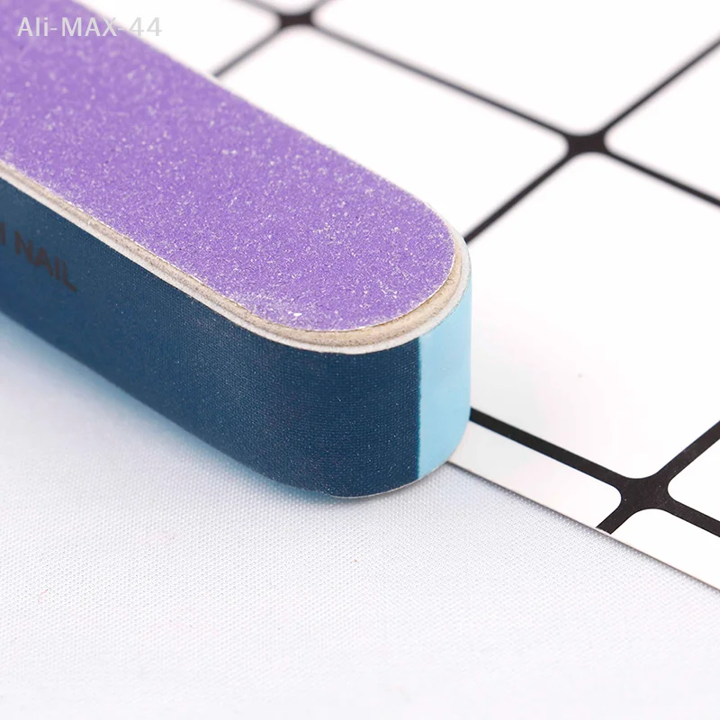 Hoyytu 1Pcs creative printing nail file sanding sand six-sided polishing file nail Nail art rubbing strips tool
