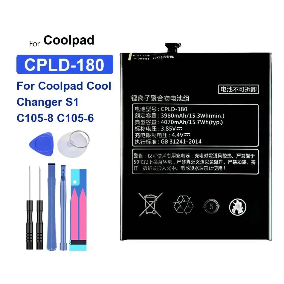 

4070Mah Premium Replacement Mobile Phone Battery Cpld-180 For Coolpad Cool Changer S1 C105-8 C105-6