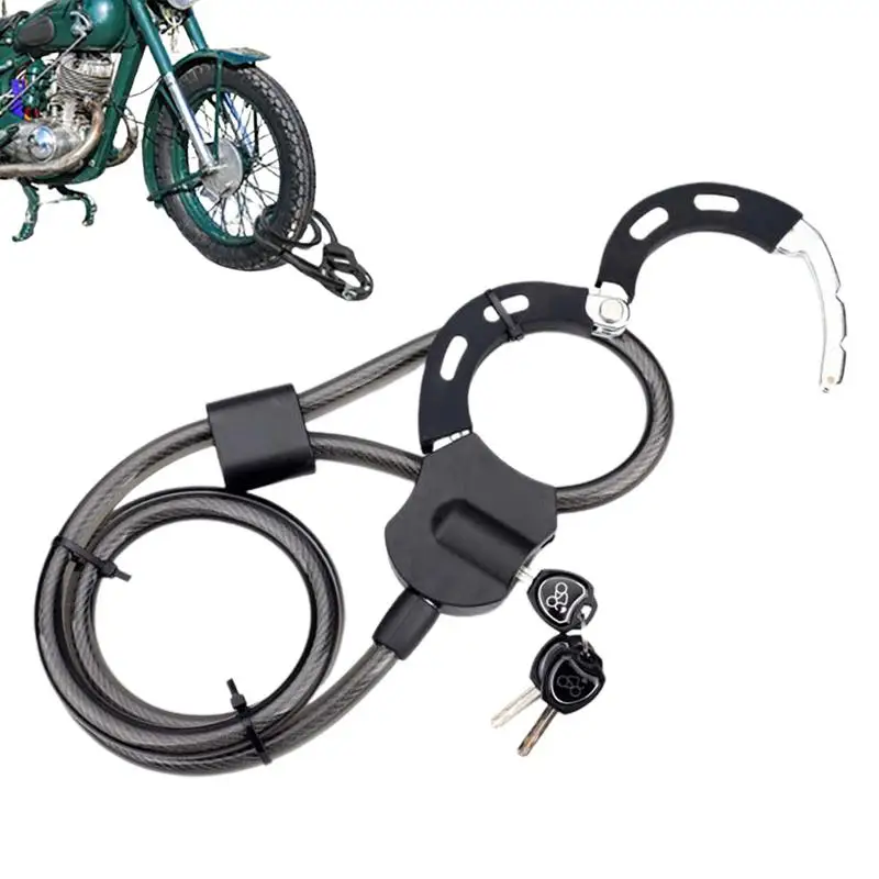 Bike Chain Lock Electric Scooter Anti-Theft Handcuff Lock Coiled Chain Lock Bicycle Lock Chain Waterproof Combination Locks