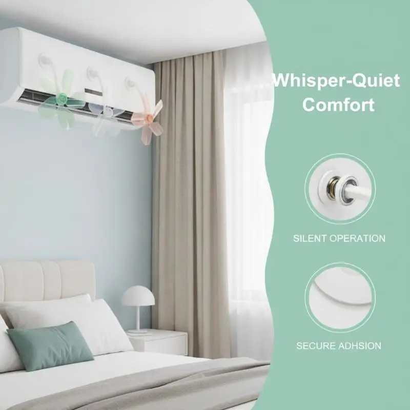 Anti Direct Blowing Air Conditioner Wind Deflector 3Pcs Universal AC Wind Baffle for Baby Nursery Office No Drilling Required