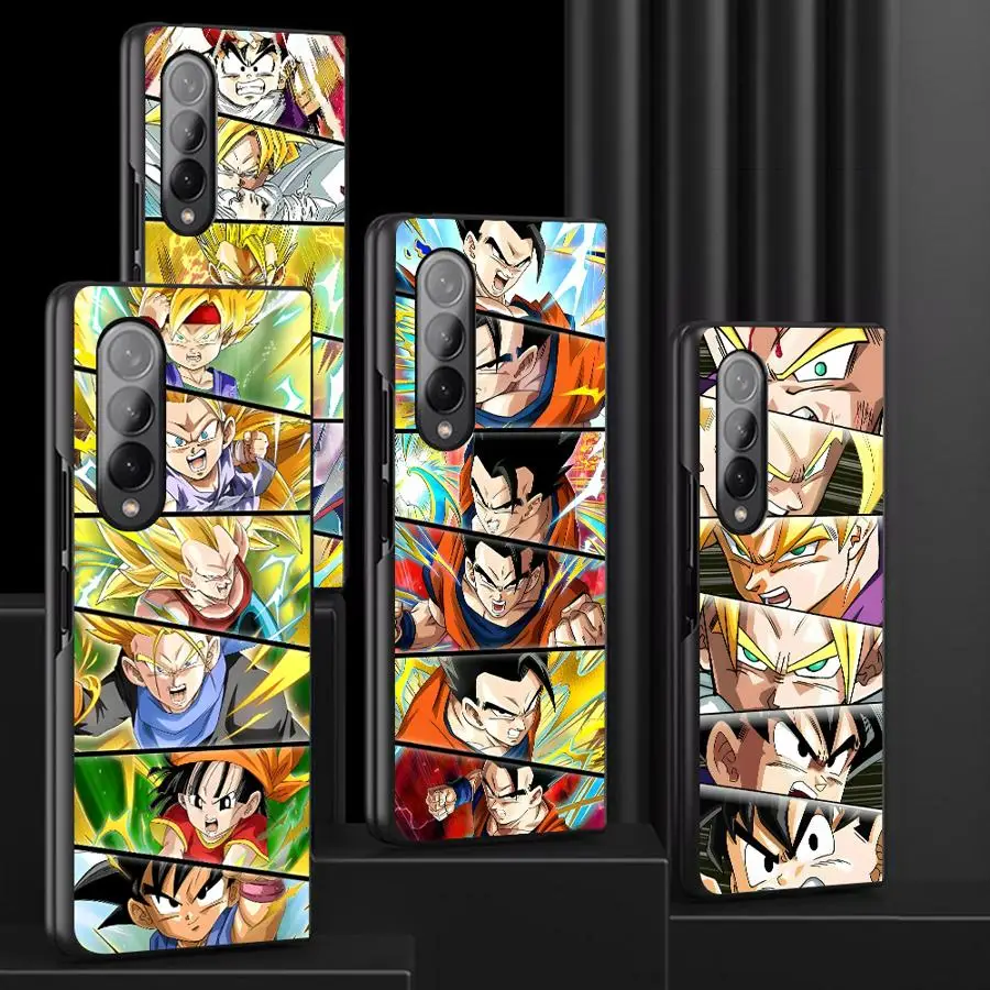 Funda Dragon Ball Son Gohan Vegeta para Samsung Galaxy ZFold7 ZFold6 ZFold3 Z Fold 7 6 5 4 3 ZFold4 ZFold5