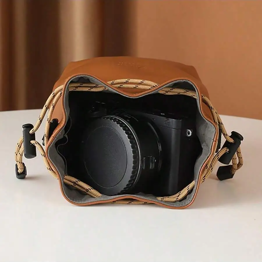 حقيبة كاميرا متعددة الوظائف جديدة من جلد البولي يوريثان، حقيبة كروس قابلة للفصل، حقيبة تخزين ذات سعة كبيرة