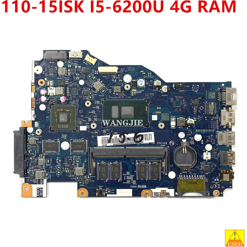 

Used For Lenovo IdeaPad 110-15ISK Laptop Motherboard I5-6200U CPU 2GB GPU 4GB RAM LA-D562P FRU 5B20L82894